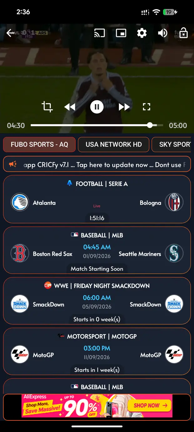 CricFy TV screenshot 7